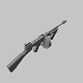 Thomson submachine gun 3d model