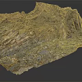 Natural Layered Stone And Wood Structure With Rustic Texture And Detailed Organic Formation