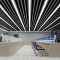 modern monitoring room central control room command room 3d model
