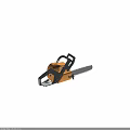 Professional Electric Chainsaw With Orange Black Design And Ergonomic Handle