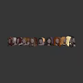 Game And Movie Character Heads With Various Hairstyles And Different Colors In Circular Arrangement