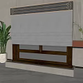 New Chinese Curtain Window 3d model