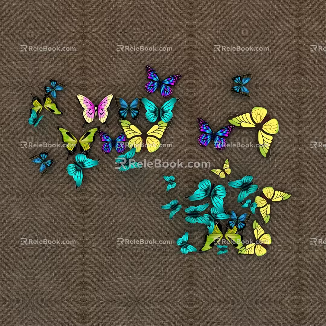 Modern Butterfly Craft 3d model