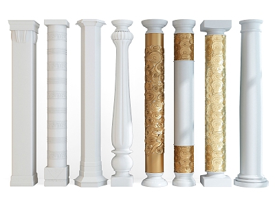 Jane's Roman Column Decorative Column 3d model