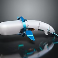 Bionic Whale Robot With Blue Fins For Underwater Marine Research Missions