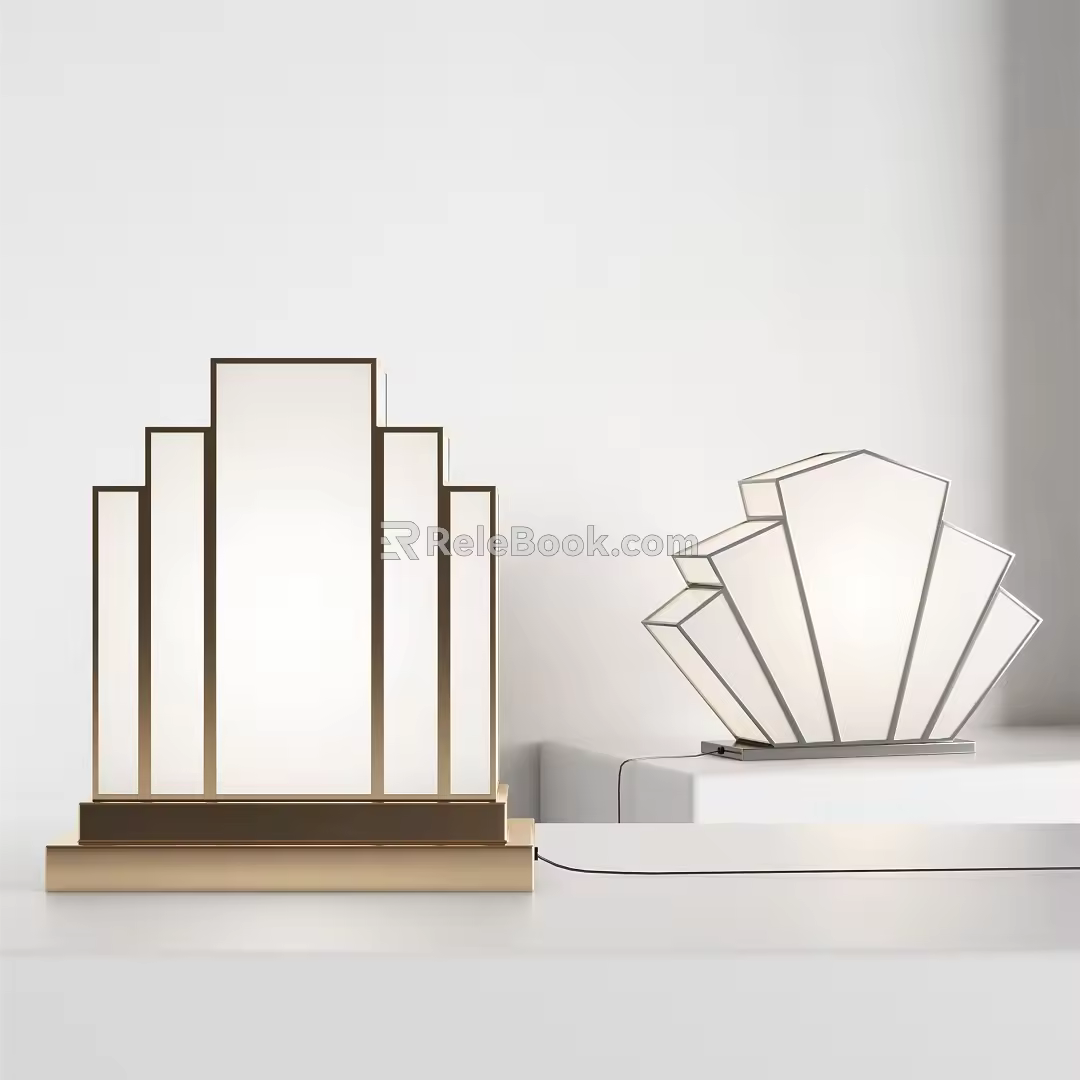 Modern Table Lamp Simple Table Lamp 3d model