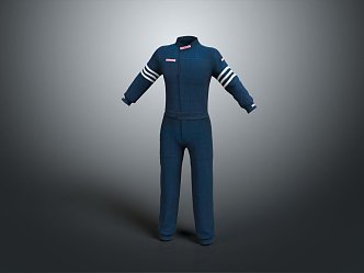 Modern Racing Uniform Workwear Racing Suit Driver Uniform 3d model