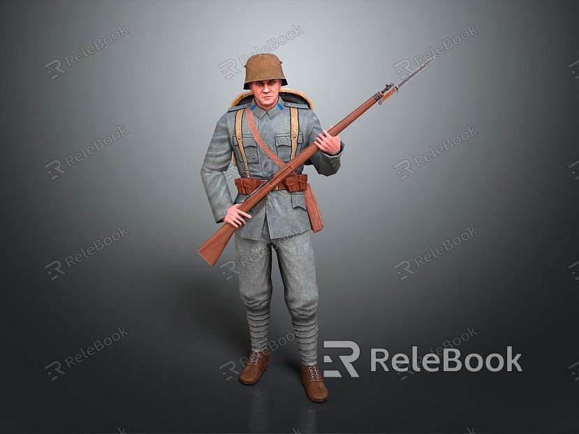 Soldiers World War II Soldiers World War II German Soldiers World War II German Soldiers Military Mercenaries model