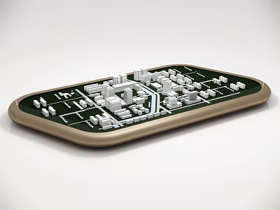 Modern sand table real estate sales office sales department 3d model