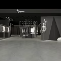 Modern Clothing Store Interior With Clothing Racks Mannequins And Decorative Lighting