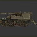 Vintage Military Tank With Detailed Structure And Tracks