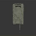 Advanced Modern Armored Military Tank Featuring Turret Cannon Antenna And Track System