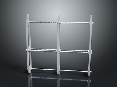 Iron frame large iron frame iron frame house factory industrial iron frame iron ladder rigid ladder work frame rigid scaffold 3d model