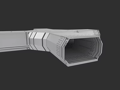 Modern Security Door 3D Model With Geometric Metal Structure And Secure Design 3d model