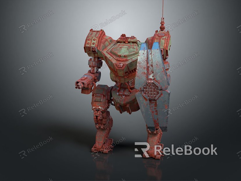 Industrial LOFT Robot Mech Warrior Mech Soldier Machine Battlearm Mechanical Battlearm model