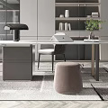Modern study 3d model