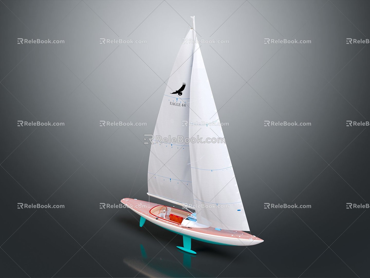 Modern Sailing Cartoon Sailing Small Sailing model