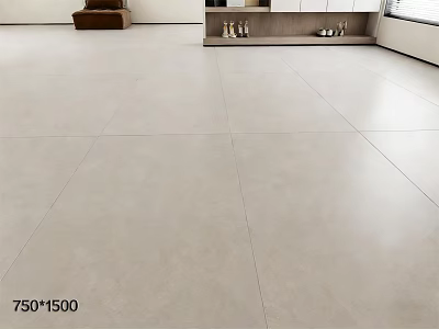 Large Format 750x1500mm Floor Tiles For Modern Living Room Interior Design 3d model