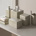 Bathroom small sanitary paper box soap box hand sanitizer box 3d model