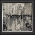 Abstract Black White Gray Wall Art With Textured Brush Strokes And Modern Design