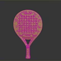 Orange Fly Swatter Practical Household Item with Round Surface Small Holes and Striped Handle