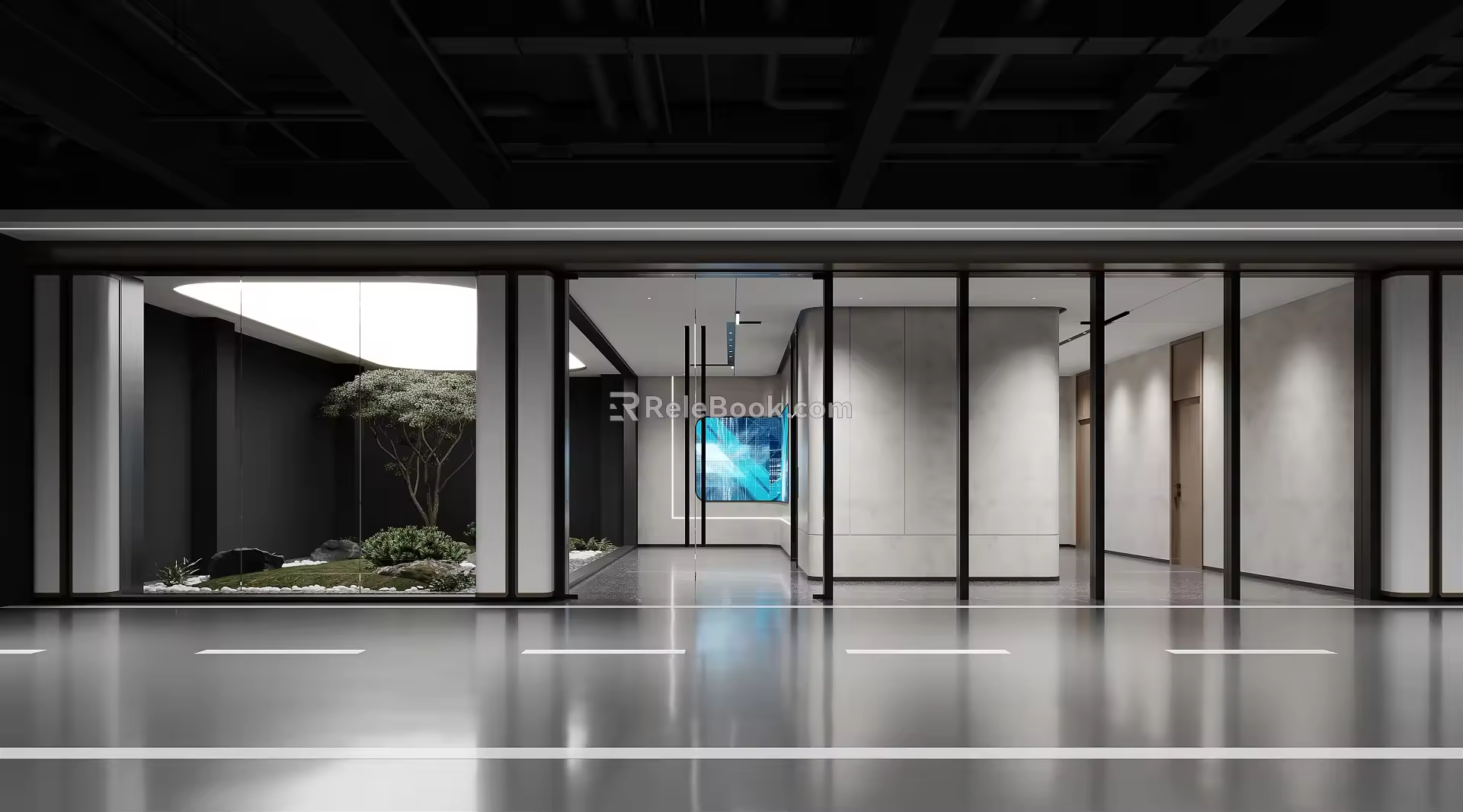 Modern Basement 3d model
