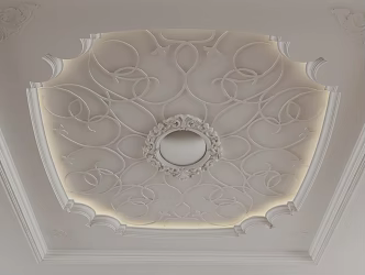 European-style ceiling 3d model