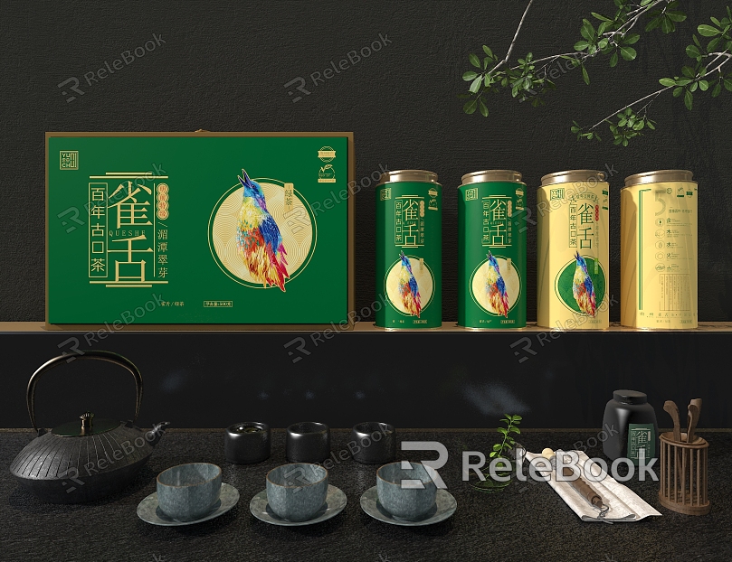 Tea Gift Box Crow Tongue Tea Set Gift model