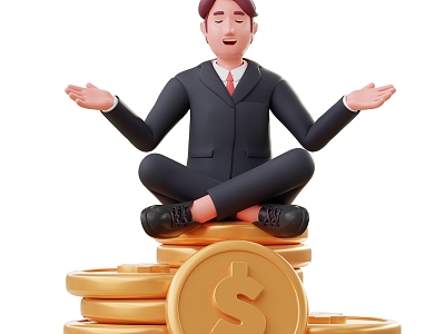 Men in Suits Men Gold Coins Men Cartoon Men Cartoon Scenes model