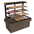 Commercial Pastry Display Equipment With Multi tiered Shelves Refrigerated Base And Assorted Pastries