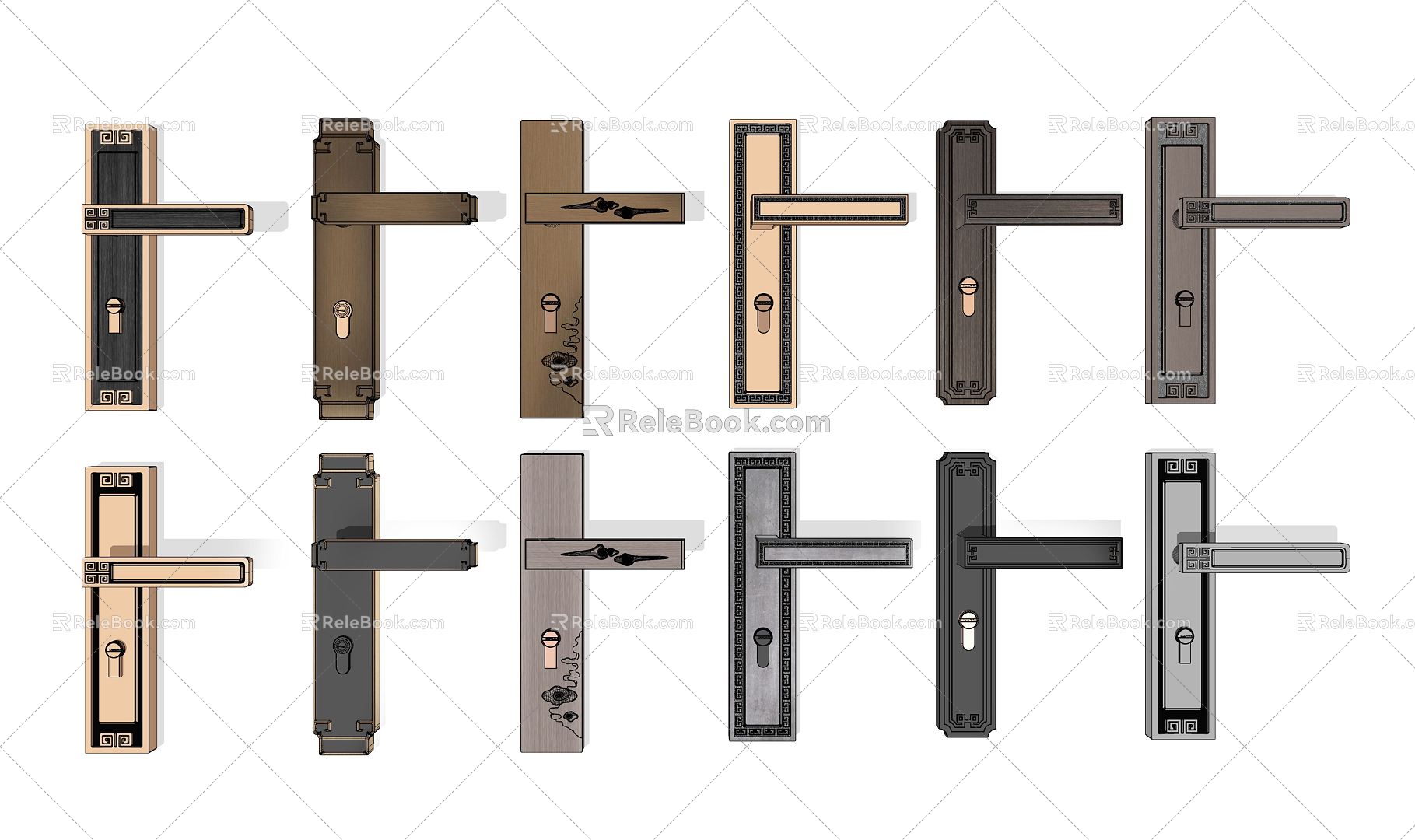 New Chinese Style Door Handle Door Lock Door Handle model