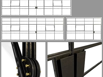 Detailed Black Metal Frame Structure With Wheels And Connecting Components Design 3d model
