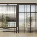 Modern sliding door 3d model
