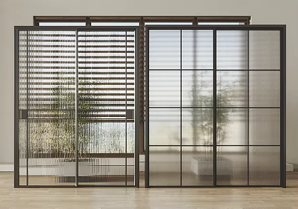 Modern sliding door 3d model