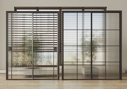 Modern sliding door 3d model