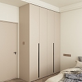 Modern second bedroom wardrobe 3d model