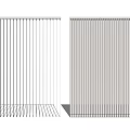Modern White Venetian Blinds with Vertical and Horizontal Slats for Home Window