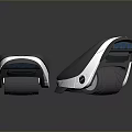 Sleek Modern Public Chairs With Grey Seats White Frames And Stylish Design