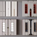 Modern Cabinet Door Designs Featuring Different Styles Glass Panels And Metal Handle Details