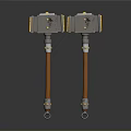 Two Industrial Valves Featuring Yellow Gray Components Orange Stems And Circular Interfaces