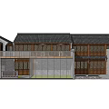 Traditional Boutique Guesthouse With Wooden Structure Black Tile Roof And Terrace Seating