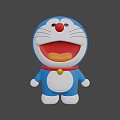Popular Game Movie Character Doraemon With Blue Body White Belly Red Nose Bell Collar