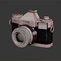 Vintage Analog Camera With Classic Design Retro Style And Photography Features 3d model