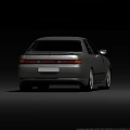 Silver Sedan Car With Sleek Exterior Design And Silver Alloy Wheels