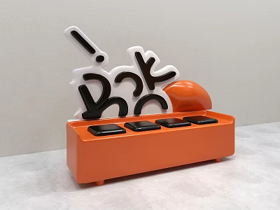 Public chair rest seat indoor and outdoor rest area seat bench tide cool indoor and outdoor alien creative 3d model