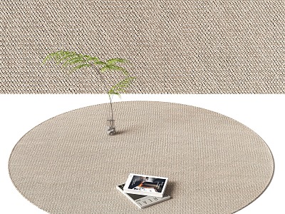 Round carpet 3d model