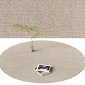 Round carpet 3d model