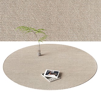 Round carpet 3d model