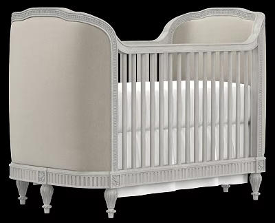 American crib children's bed 3d model