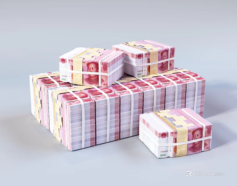 Luxury Jewelry Bundles Stacked In Piles With Shiny Metallic Surfaces And Elegant Design 3d model 